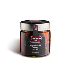 Peperoncini secchi di CALABRIA in olio extravergine d'oliva - Suriano - 150 gr