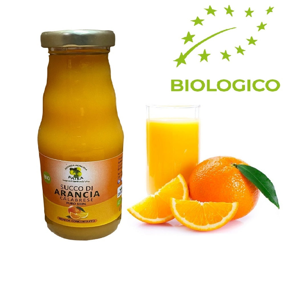 Succo biologico - Succo di arancia Calabrese puro 100% - Azienda agricola patea - 20cl