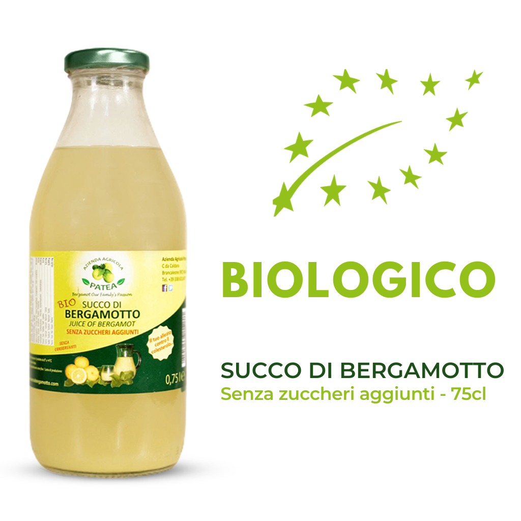 Biological juice - bergamot juice without added sugar - Patea farm - 75cl