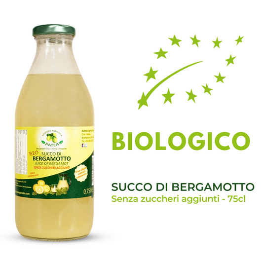Biological juice - bergamot juice without added sugar - Patea farm - 75cl