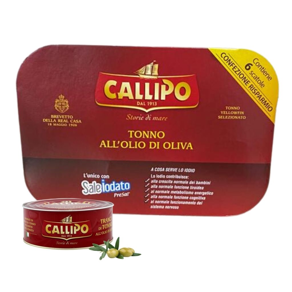 Pesce - Tonno latta - Tonno Callipo Yellowfin - Callipo - Confezione r ...