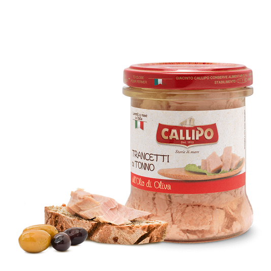 Pesce - Tonno vetro - Trancetti di tonno all'olio d'oliva - Callipo - 170g