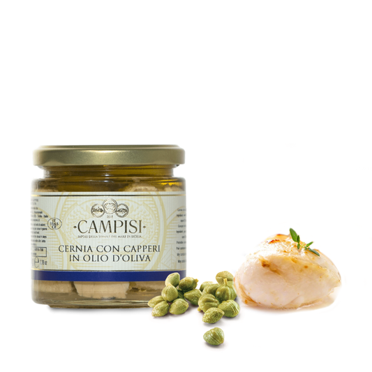 Pesce - Cernia - Cernia con capperi - Campisi – 220g