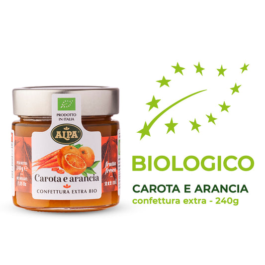 Confettura biologica extra carota e arancia - Alpa - 240g