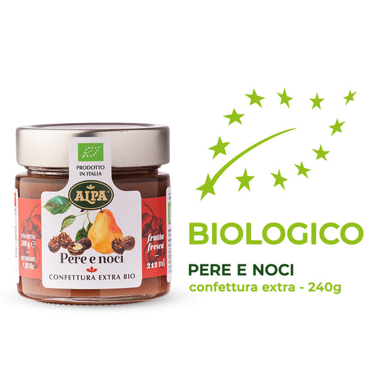 Confettura biologica extra pere e noci - Alpa - 240g