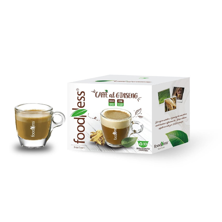Caffè al ginseng - capsule Foodness Spa compatibili con Dolce Gusto – –  Latteria del Sole