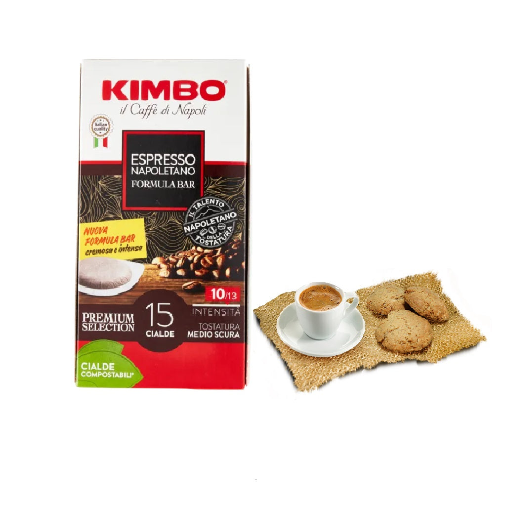 Caffè - Caffè espresso napoletano - Kimbo - 15 cialde universali – Latteria  del Sole