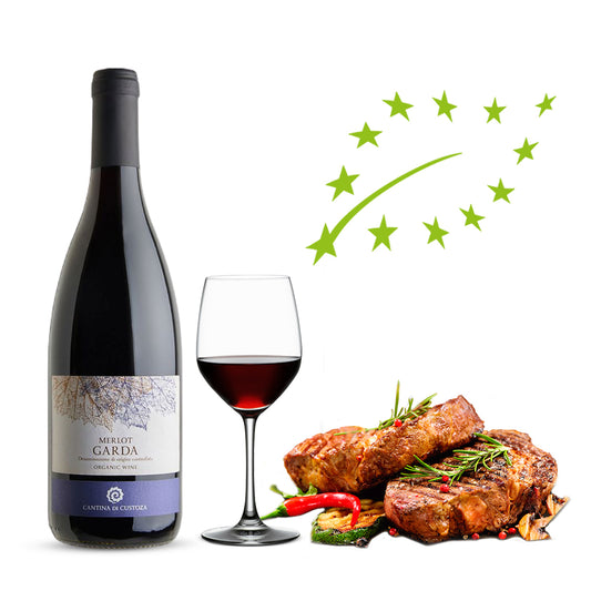 Vino rosso - Merlot Garda Doc biologico Terre in fiore - Cantina di Custoza - 75cl