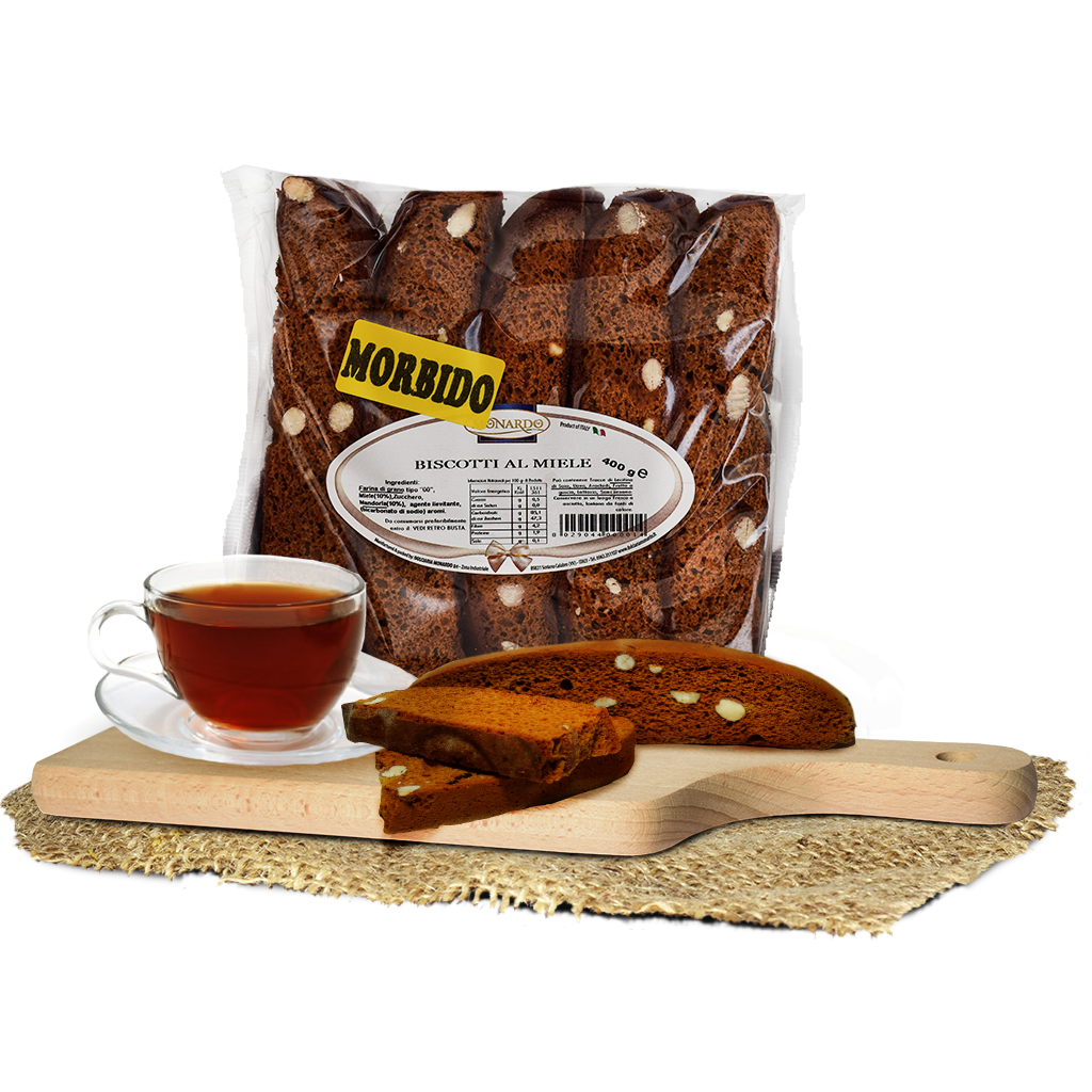 Biscotti tradizionali - Biscotti al miele morbidi - Dolciaria Monardo - 400g