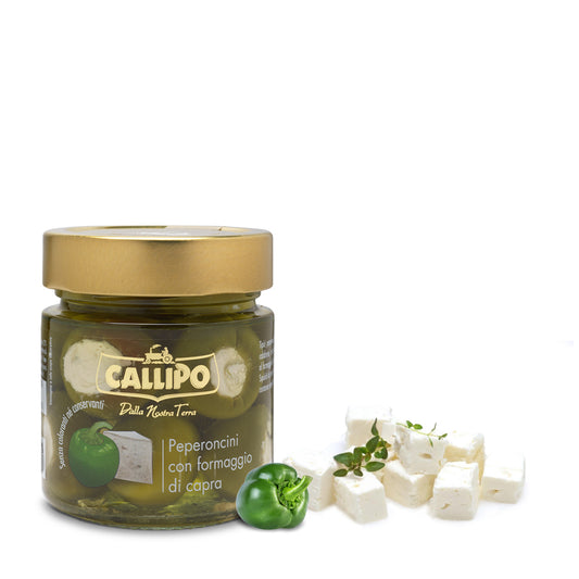 Peperoncini - Peperoncini con formaggio di capra - 225g Callipo -