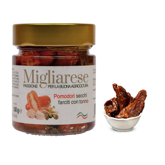 Pomodori secchi ripieni con tonno - Migliarese - 240 g