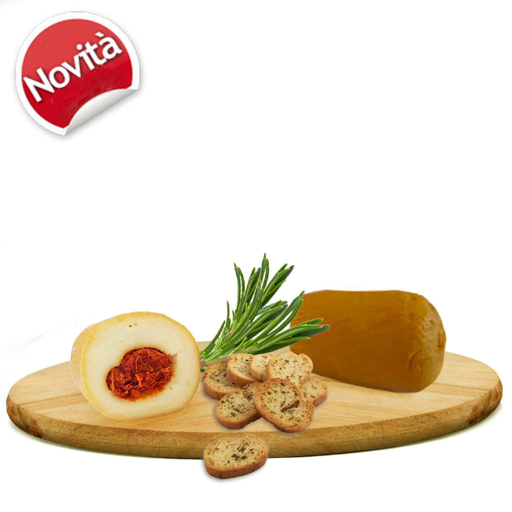 Provola affumicata ripiena di 'nduja di Spilinga - Caseificio Monteporo - 420g