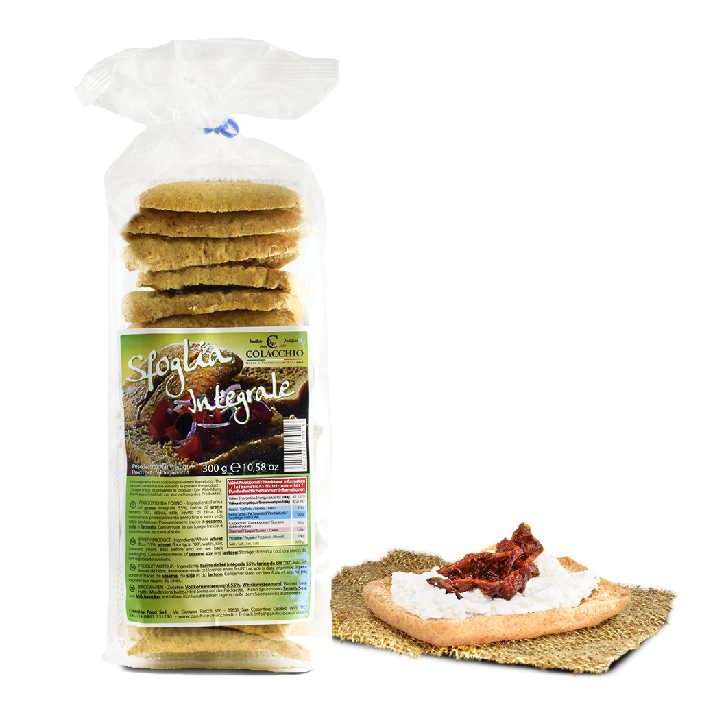 Sfoglia di grano integrale- Colacchio - 300g