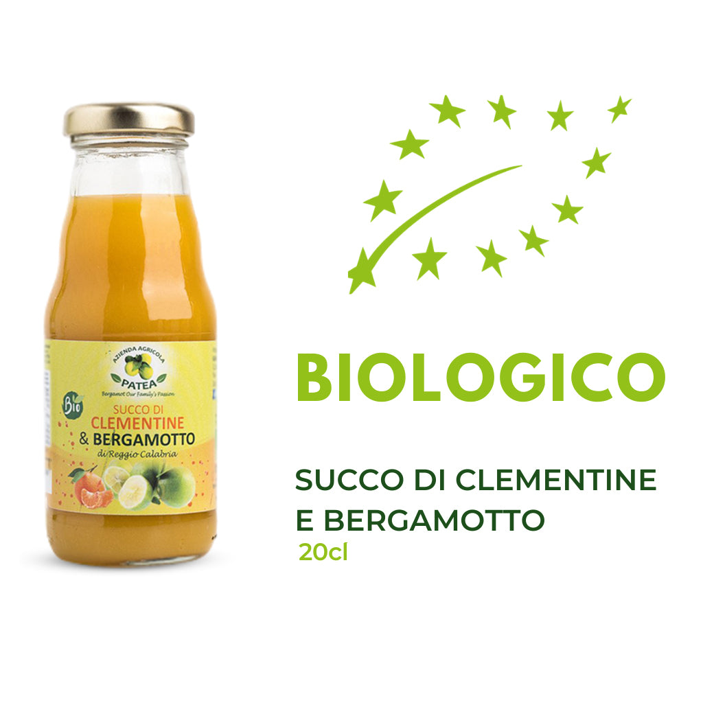 Succo biologico - Succo di clementine e bergamotto - Azienda agricola Patea – 20cl