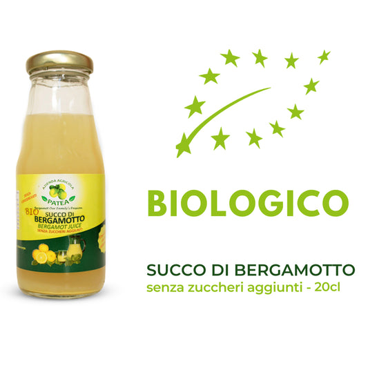 Biological juice - bergamot juice without added sugar - Patea farm - 20cl