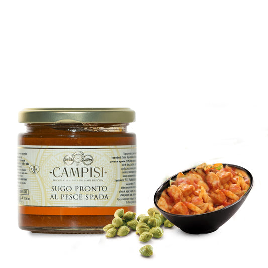 Sugo di pesce - Sugo pronto al pesce spada - Campisi - 220g