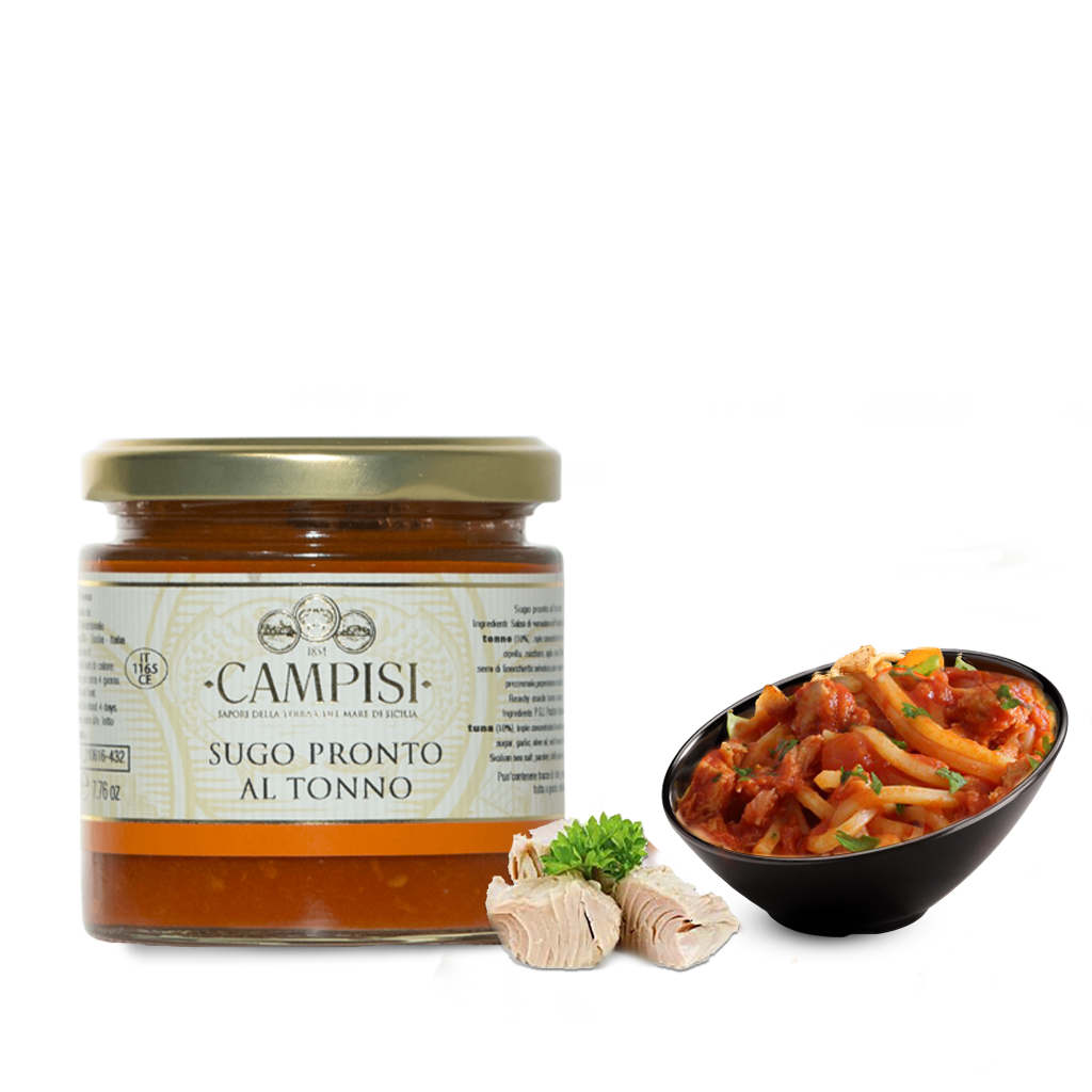 Sugo di pesce - Sugo pronto al tonno - Campisi - 220g