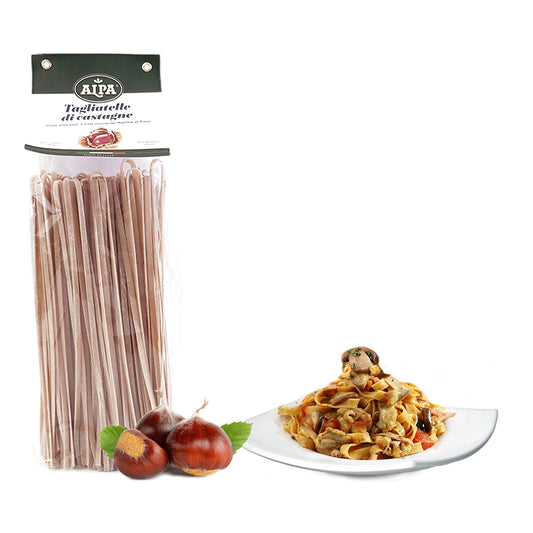 Pasta aromatizzata - Tagliatelle di castagne - Alpa - 500g