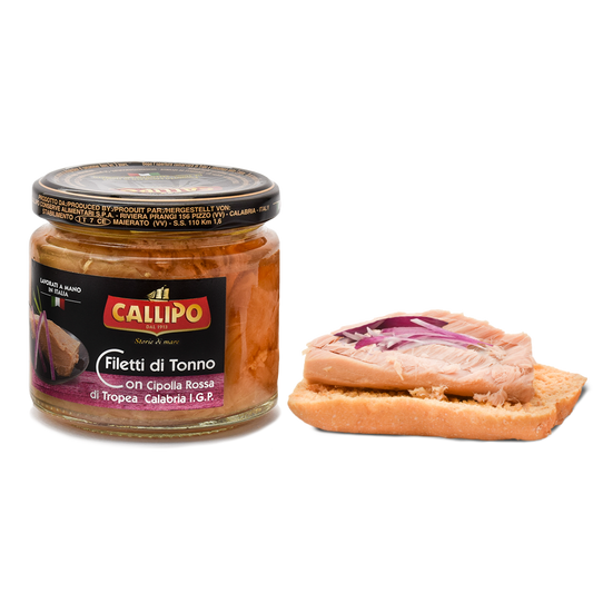 Pesce - Tonno vetro - Filetti di tonno con Cipolla rossa di Tropea Calabria Igp - Callipo - 200g