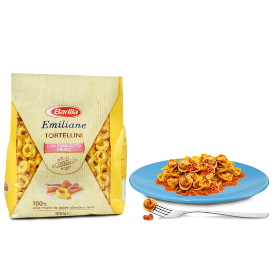 Pasta ripiena - Tortellini con prosciutto crudo - Emiliane Barilla - 500g